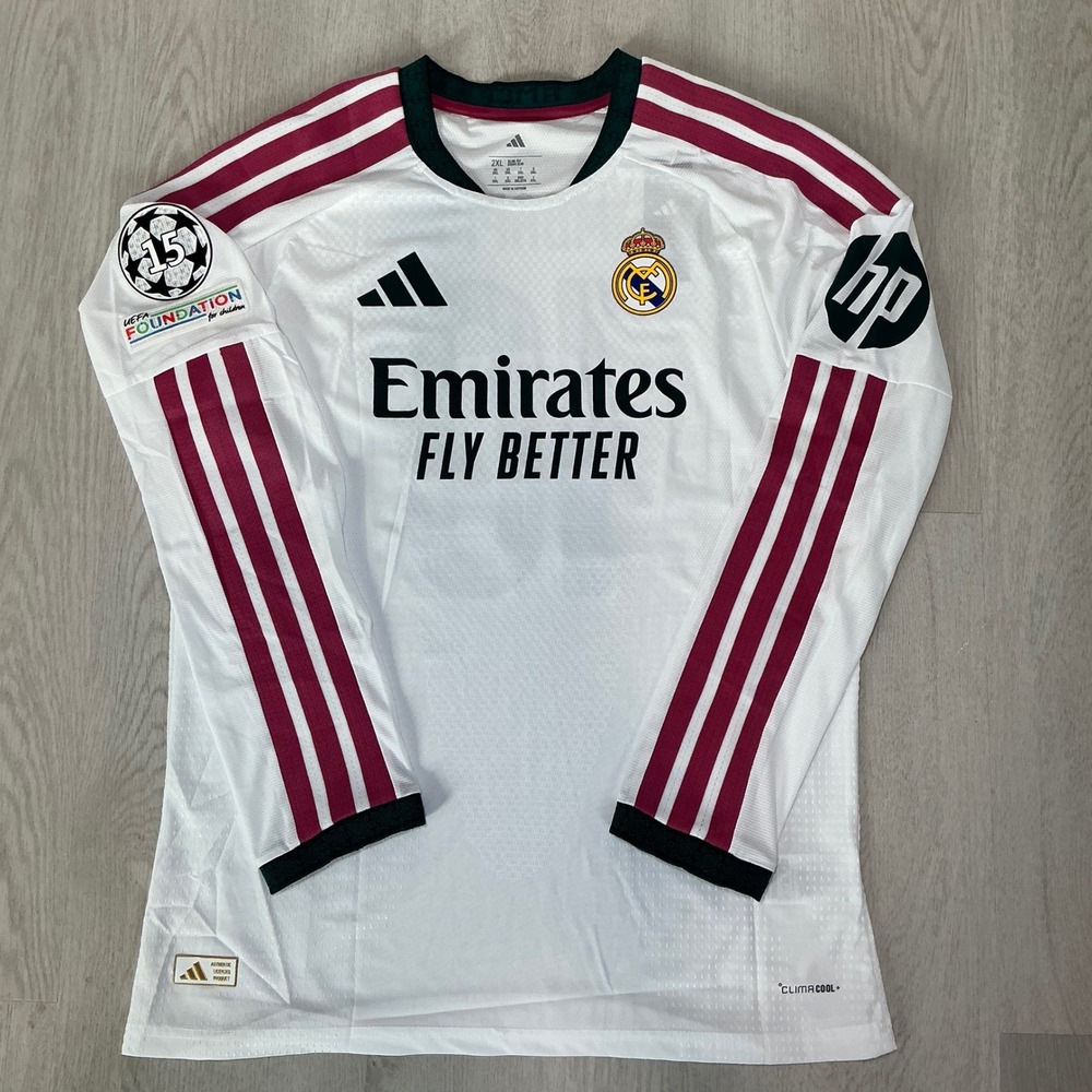 Real Madrid 26/27 Mbappe 10 Long Sleeve Home Jersey White Mens 2XL